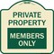 Signmission Private Parking Members Only Heavy-Gauge Aluminum Architectural Sign A-DES-TG-1818-23255 - alternate 1